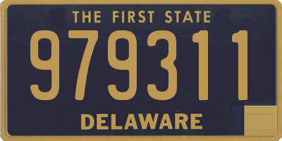 DE license plate 979311