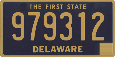 DE license plate 979312