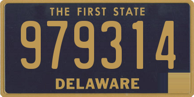 DE license plate 979314