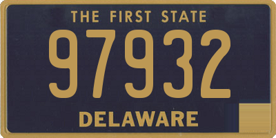 DE license plate 97932