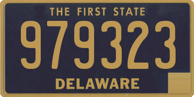 DE license plate 979323