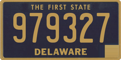 DE license plate 979327