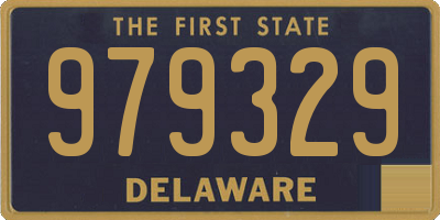 DE license plate 979329