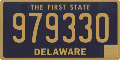 DE license plate 979330