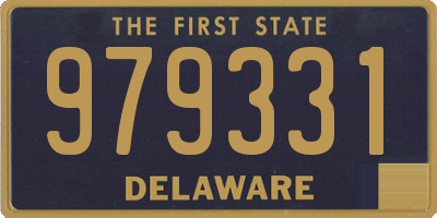 DE license plate 979331