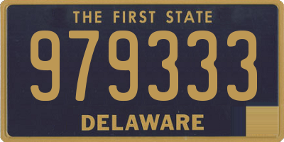 DE license plate 979333