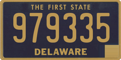 DE license plate 979335