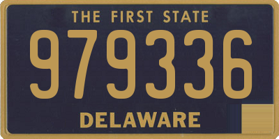 DE license plate 979336