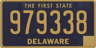 DE license plate 979338