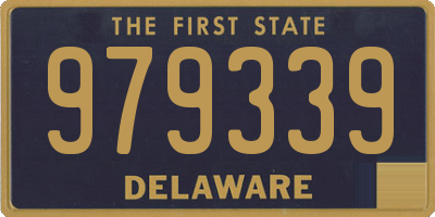 DE license plate 979339