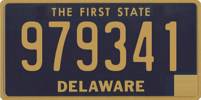 DE license plate 979341