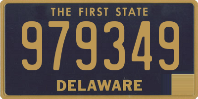 DE license plate 979349