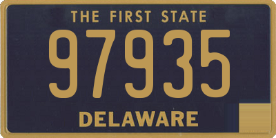 DE license plate 97935
