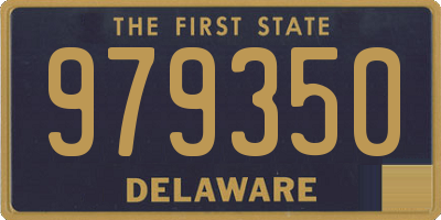 DE license plate 979350