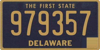 DE license plate 979357