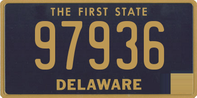 DE license plate 97936