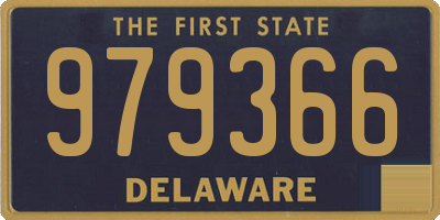 DE license plate 979366