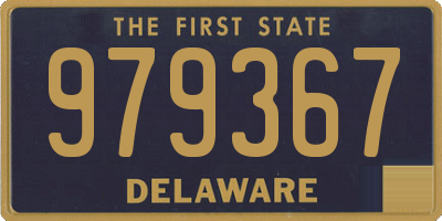 DE license plate 979367