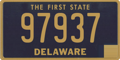 DE license plate 97937