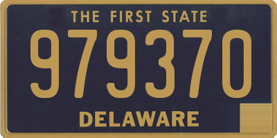 DE license plate 979370