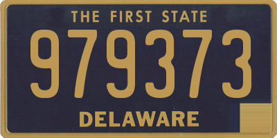 DE license plate 979373