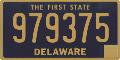 DE license plate 979375