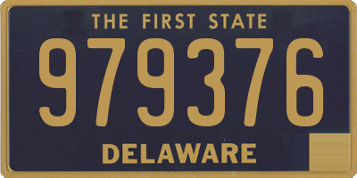 DE license plate 979376