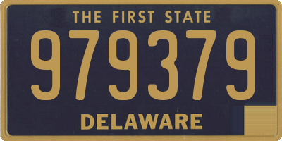 DE license plate 979379