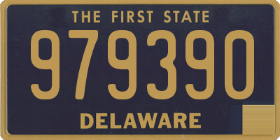 DE license plate 979390