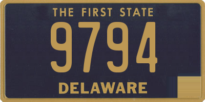 DE license plate 9794