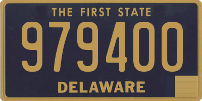 DE license plate 979400