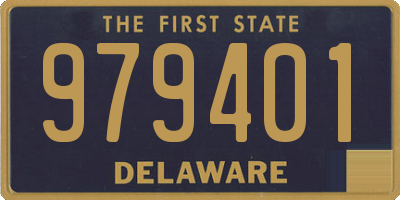 DE license plate 979401