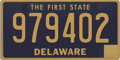 DE license plate 979402