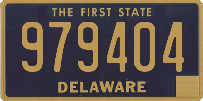 DE license plate 979404