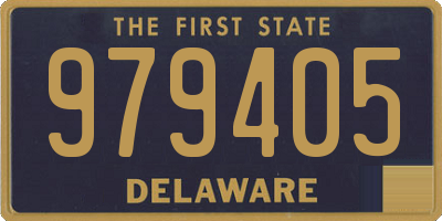 DE license plate 979405