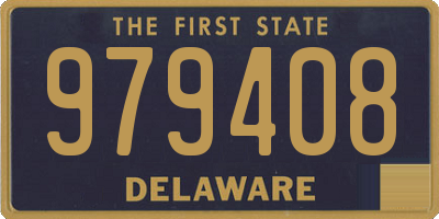 DE license plate 979408