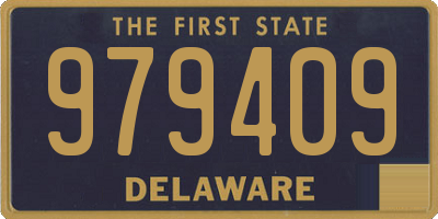 DE license plate 979409