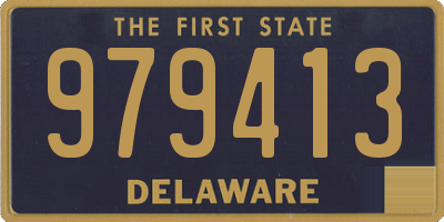 DE license plate 979413