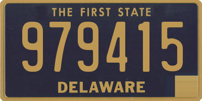 DE license plate 979415