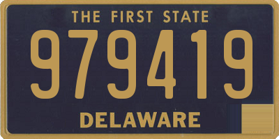 DE license plate 979419