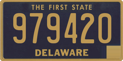 DE license plate 979420