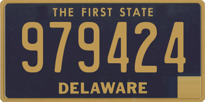 DE license plate 979424