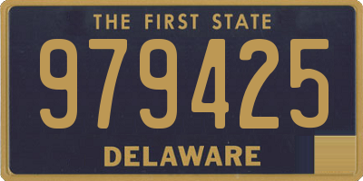 DE license plate 979425