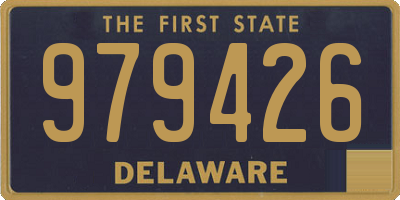 DE license plate 979426