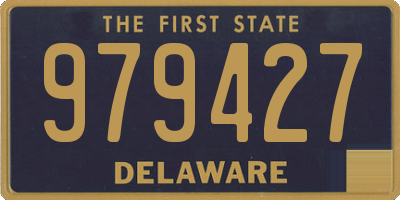 DE license plate 979427