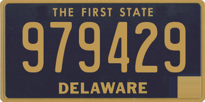 DE license plate 979429