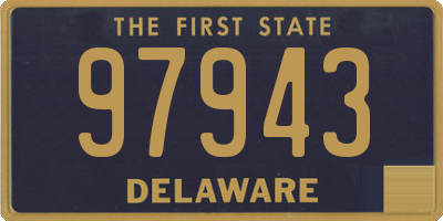 DE license plate 97943