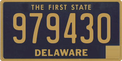 DE license plate 979430