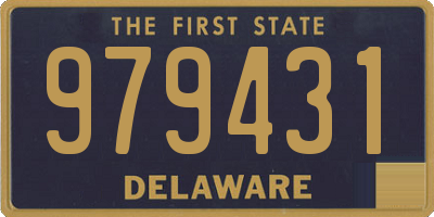 DE license plate 979431