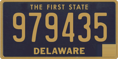 DE license plate 979435